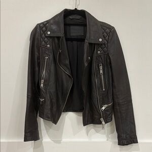 All Saints Bleeker Quilted Leather Moto Jacket - Women